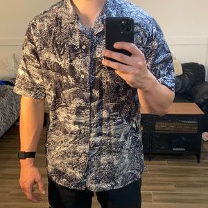 Baggy button up shirt from banana republic